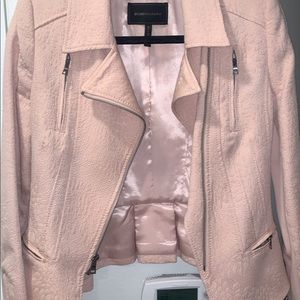 Bcbg snake skin zip up